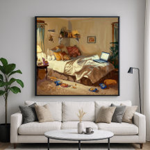 Mysigt Bedroom - Painterly Stil Indoor Art