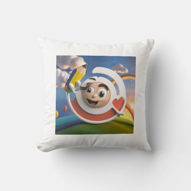 "Mysigt bekvämlighet: Mjuk och Snyggt Dekorativ ku Kudde (Framsida)