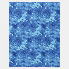 Mysigt Blommigt för vattenfärgsfärgning och Stil Fleecefilt