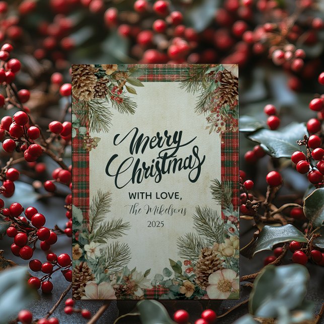 Mysigt bomull jul julkort (Skapare uppladdad)