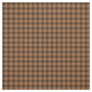 Mysigt Brown Play Buffalo Print Mönster Tyg
