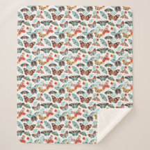 Mysigt Butterfly Sherpa Blanket