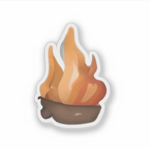 Mysigt Campfire Glow Klistermärken