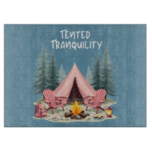 Mysigt Camping Aesthetic Glamping Tält & Campfire
