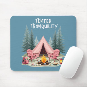 Mysigt Camping Aesthetic Glamping Tält & Campfire Musmatta