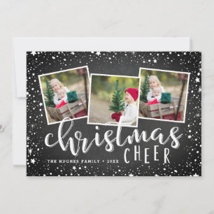 Mysigt Cheer Helgdag fotosamlingskort Julkort