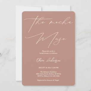 Mysigt Chic Möhippan Mocha Muse Inbjudningar