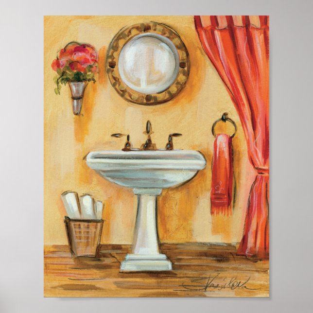Mysigt Contemporary Bathroom Poster (Framsidan)