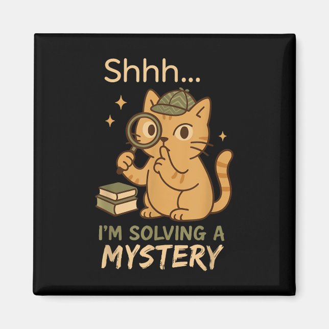 Mysigt Crime Klubb Mystoppläsare Bookish Sleuth Gi Magnet (Framsidan)