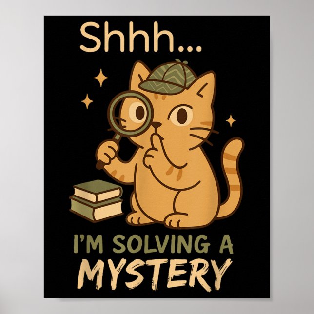Mysigt Crime Klubb Mystoppläsare Bookish Sleuth Gi Poster (Framsidan)