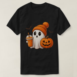 Mysigt Fall Halloween - Cute Ghost Pumpkin T Shirt