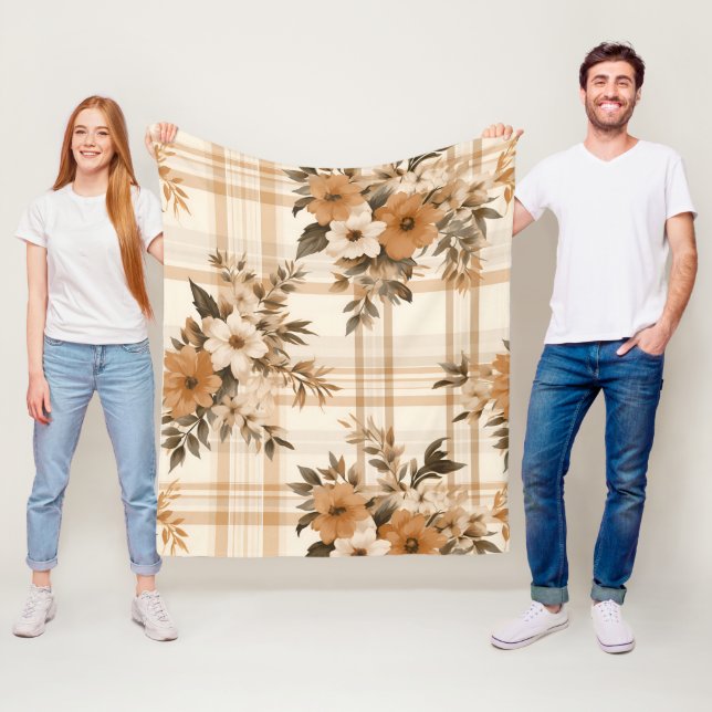 Mysigt Fall Mönster-design för hösten Fleecefilt (På plats)