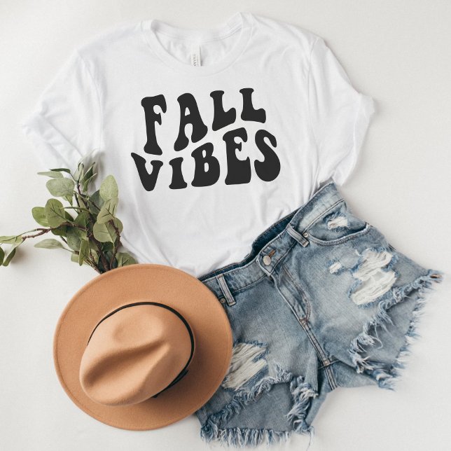Mysigt Fall Vibes-grafik T Shirt (Fall Vibes Shirt)