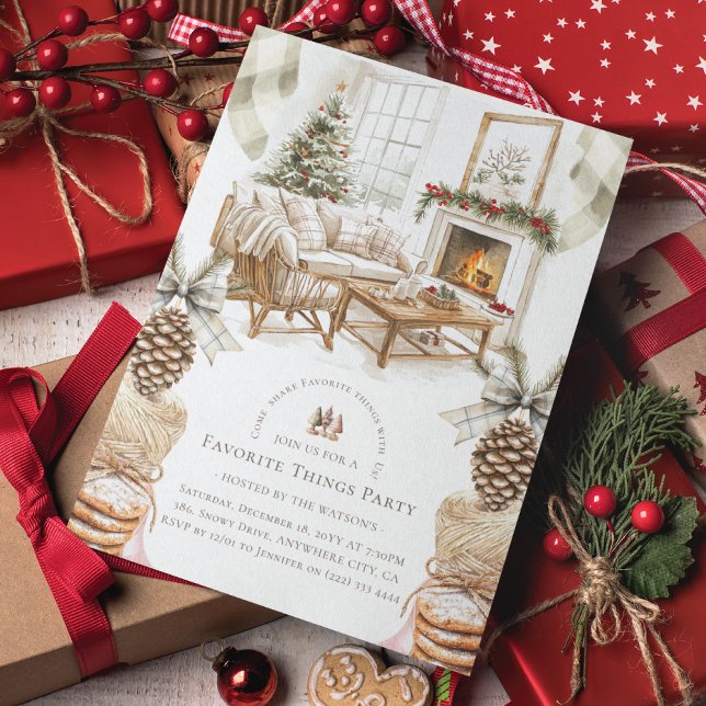Mysigt Favorite Sak jul Party Inbjudningar (Skapare uppladdad)