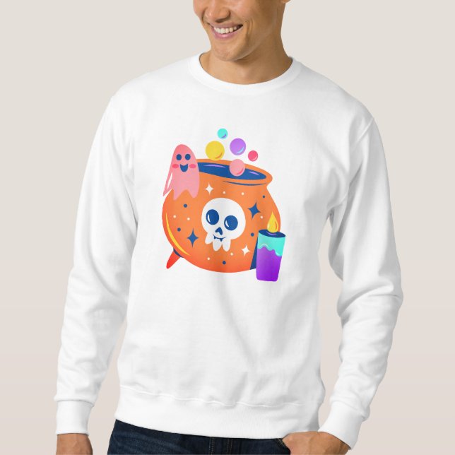 Mysigt för veckotimme: Halloween Sweatshirt (Framsida)