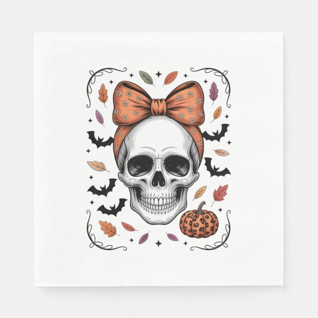 Mysigt fyllnadsteckenfält, höst pappersservett (Framsidan)