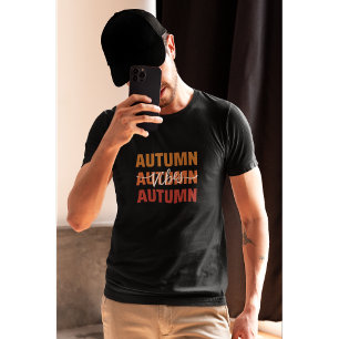 Mysigt fyllningsdesign för hösten t shirt
