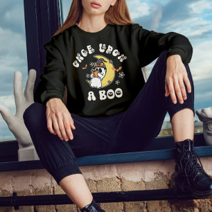 Mysigt Gång för Ghost-läsning vid en Boo Halloween T Shirt
