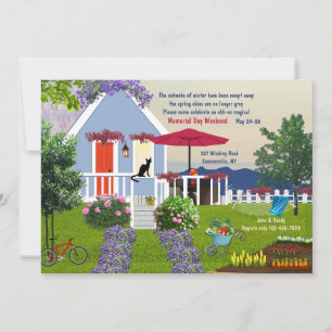 Mysigt Garden-inbjudan Inbjudningar