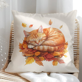 Mysigt Ginger Cat Pillow - Cream Edition Kudde