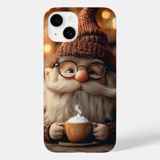 Mysigt Gnome Enjoying a Kopp of Hett Cocoa (Baksida)