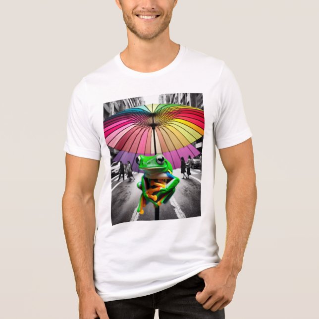 "Mysigt grovkylning under paraplyer T Shirt (Framsida)
