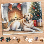 Mysigt Gult Labrador Retriever Hund jul Pussel<br><div class="desc">Tittar för en roligt och engagerande aktivitet att med din familj den här julhelgen? Titta bara på vår pussel med lekande Labrador Retrievers! Som hund älskare kan du glädja dig åt den mångfald av formgivningar vi erbjuder, inklusive söta och fega valpar, lovvärd gult, choklad och svarta labb, och till och...</div>