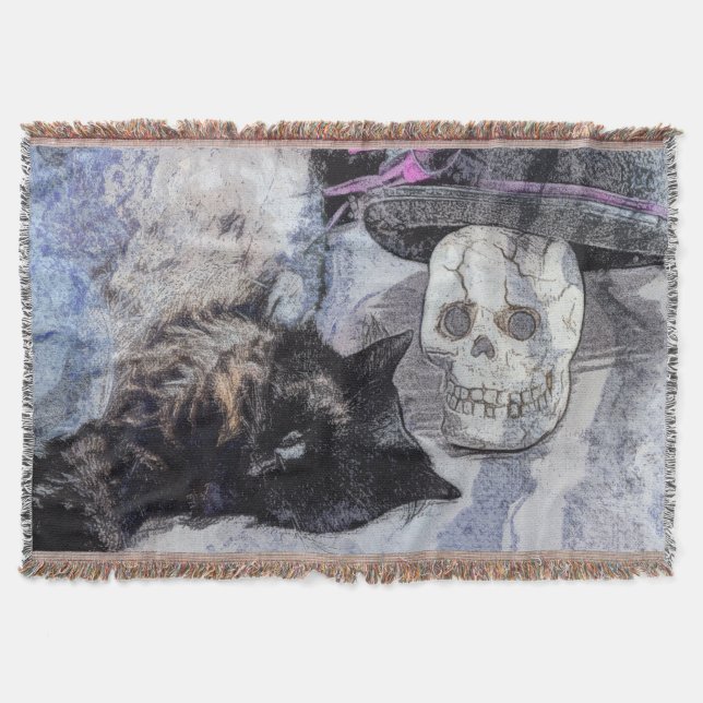 Mysigt Halloween Throw Blanket Filt (Framsidan)