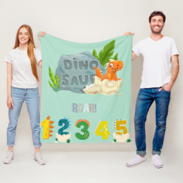 Mysigt Hatchling Dinosaur Fleece Blanket