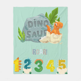 Mysigt Hatchling Dinosaur Fleece Blanket