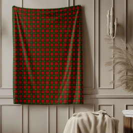 Mysigt Helgdag Classic Tartan Play Mönster Fleecefilt