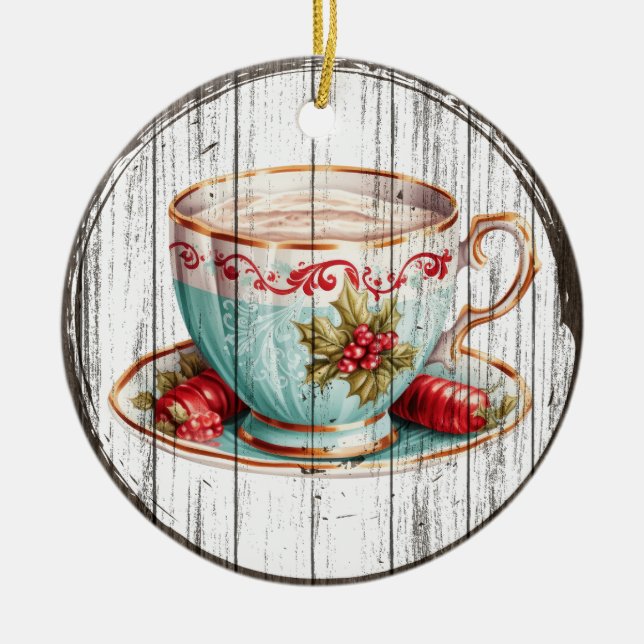 Mysigt Helgdag Delight Ornament (Framsidan)