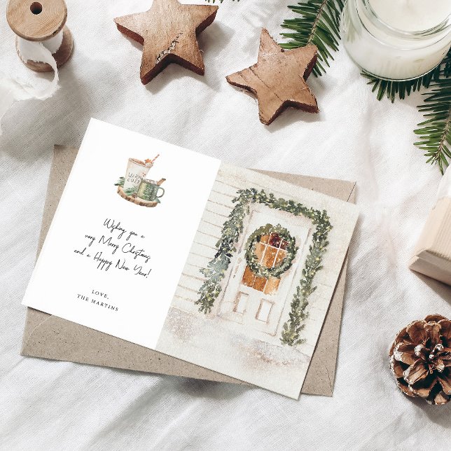 Mysigt Helgdag Dörr, Hett Drink Helgdag Card (Skapare uppladdad)