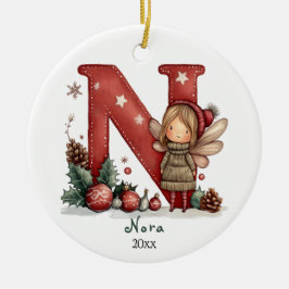 Mysigt Helgdag för första Personligen i julafton Julgransprydnad Keramik