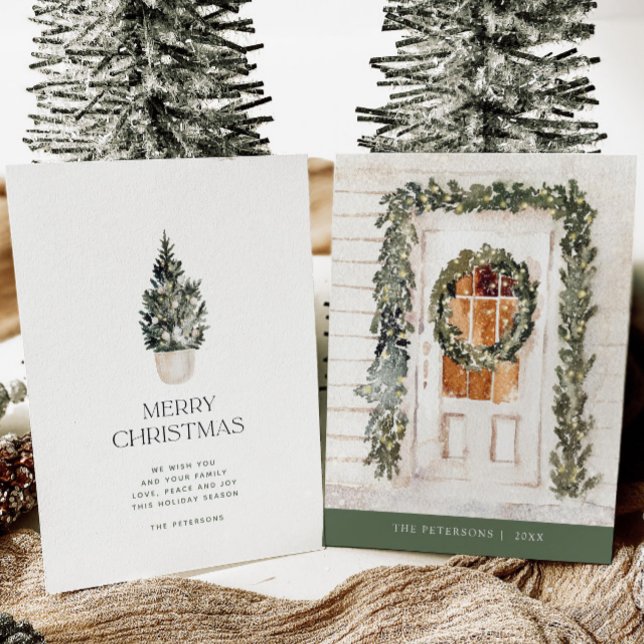 Mysigt Helgdag för krans utan foto Kort (Skapare uppladdad)