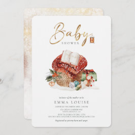 Mysigt Helgdag för Vinter-jul, babykläder Inbjudningar