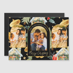Mysigt Helgdag Illustrated Print Three Photo Magne