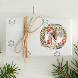 Mysigt Helgdag Utandningsfoto Ram Runt Klistermärke