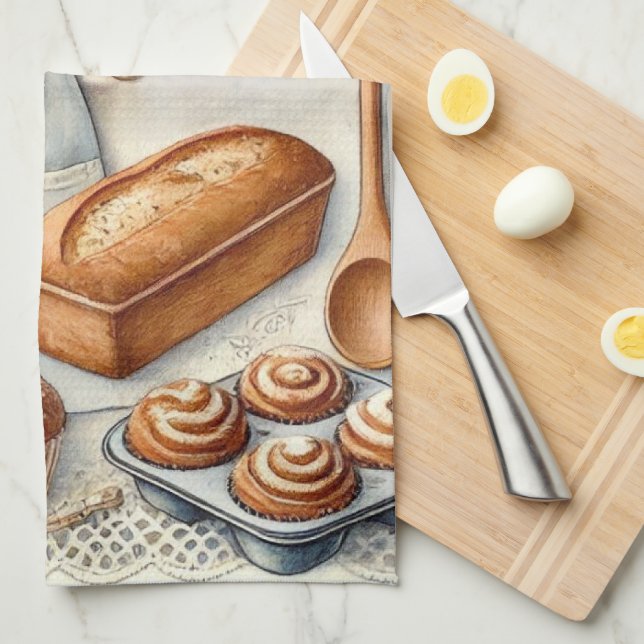 Mysigt Hemmaderingscen med Apron Kökshandduk (Vikt i Fjärdedel)