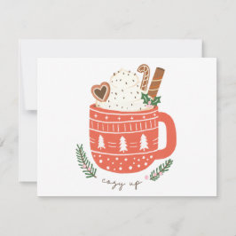 Mysigt hett choklad jul julkort