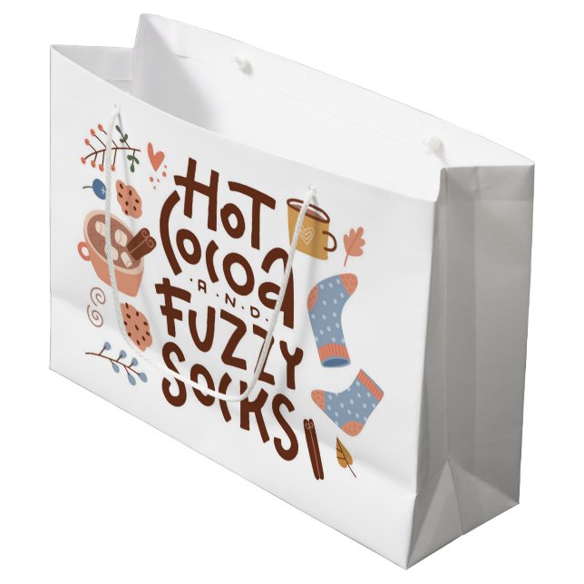 Mysigt Hett Kakao- och Fuzzy Sockers-design (Framsidan Vinklad)