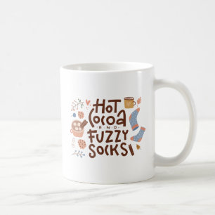 Mysigt Hett Kakao- och Fuzzy Sockers-design Kaffemugg