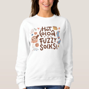 Mysigt Hett Kakao- och Fuzzy Sockers-design T Shirt