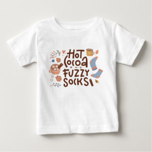 Mysigt Hett Kakao- och Fuzzy Sockers-design T Shirt