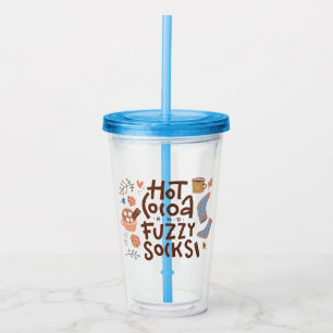 Mysigt Hett Kakao- och Fuzzy Sockers-design Take Away Mugg