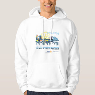 Mysigt hodie med 100 års Firande-grafik Hoodie