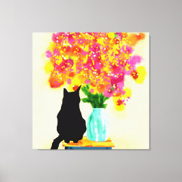 Mysigt hörndiagram canvastryck