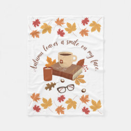 Mysigt höstblankett fleecefilt