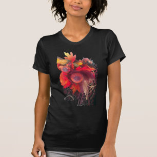 Mysigt höstdiagram - falldekoration och gåvor t shirt