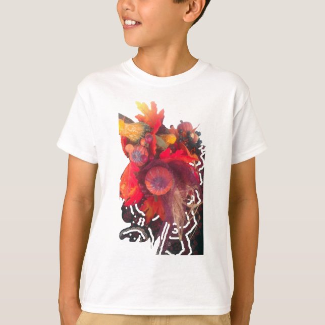 Mysigt höstdiagram - falldekoration och gåvor tröja (Framsida)